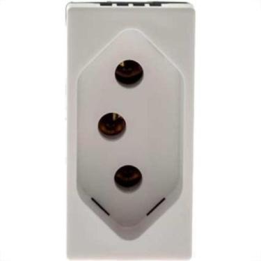 Imagem de Modulo Pial Plus+ Branco 1 Tomada 20A Borne Parafuso 615060Bc, Branco