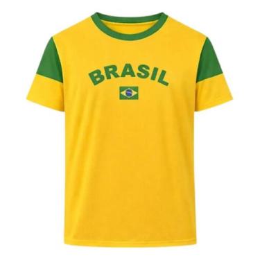 Imagem de Camisa Masculina Brasil Copa do Mundo Torcedor Dengo Oficial - Brazili