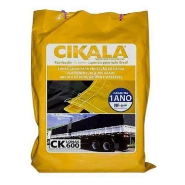 Imagem de Lona CK600 Amarela 5.5x3.5 Metros em PVC Com 1/2 Argola - Cikala