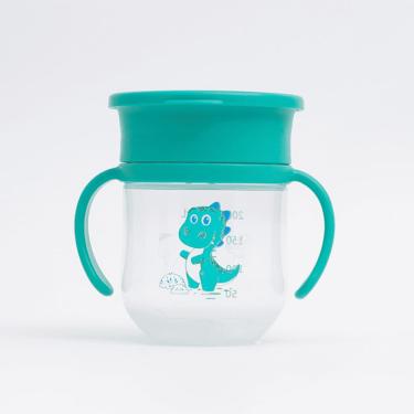 Imagem de Copo Treiname360 Alça E Tampa 200ml Verde Petit Piá Dino Leo