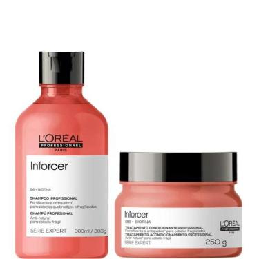 Imagem de Kit L'Oréal Inforcer Shampoo 300ml + Máscara 250g - L'Oreal Profession