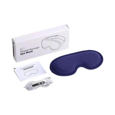 Imagem de Máscara Ocular Aquecida 3D Ajustável, Massageador Ocular Recarregável 