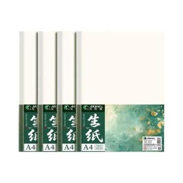 Imagem de 90 Folhas De Papel De Arroz Sheng Xuan Macio Da Marie Para Pintura Chi