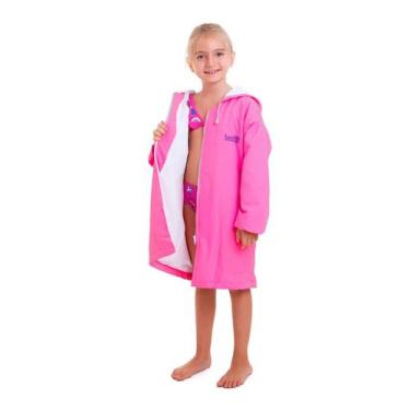 Imagem de Roupão Infantil Natação Parka Capuz Praia Poncho Unissex - Best Fit, M