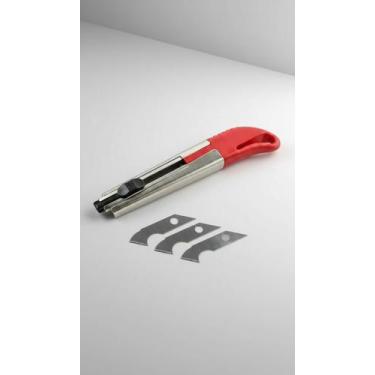 Imagem de Estilete Riscador Metal 3 Lâminas Vermelho - Congratulations Store