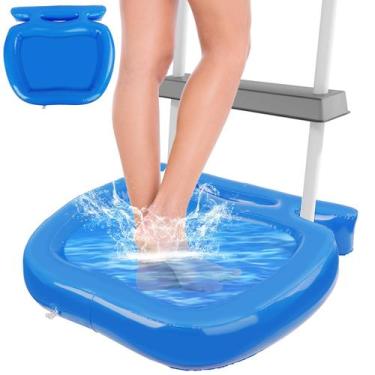 Imagem de Banheira Inflável para Pés UQM PVC 57x52x9 cm Azul