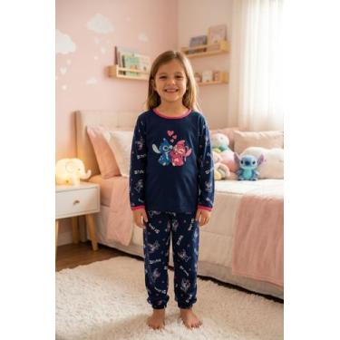 Imagem de Pijama Flanelado Infantil Inverno Personagem - Nivalda, Azul, 04