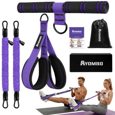 Imagem de Faixa Elástica de Resistência Ayombo com Pedal e Alças Ajustável 3060 