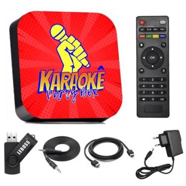 Imagem de Karaokê Party Box Profissional Vermelho De 2000 Músicas Com Pontuação 