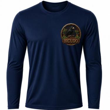 Imagem de Camisa Uv +50 Pássaro Bicudo - Proteção Solar cor:Azul MarinhoTamanho: