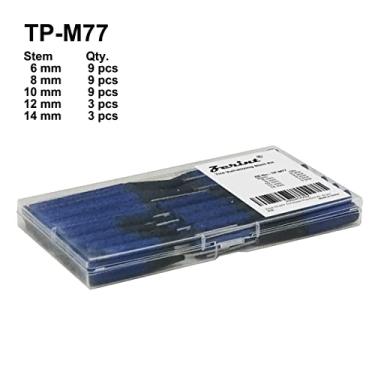 Imagem de ZERINT Kit de haste de plugue de reparo de pneu TP-M77, 33 peças