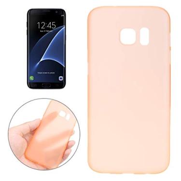 Imagem de Capa ultrafina para Galaxy S7 Edge/G935 0,3 mm capa protetora ultrafina de PP (preta) capa traseira para telefone (cor: laranja)