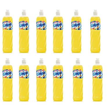 Imagem de Kit Com 12 Detergente Limpol Neutro 500Ml Biodegradável