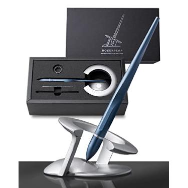 Imagem de Novium Hoverpen interestelar – Caneta de luxo futurista feita com ligas aeroespaciais, estética única, caneta executiva, presen (Azul)