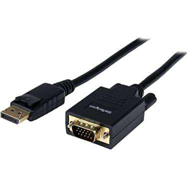 Imagem de StarTech. Com cabo DisplayPort para VGA de 1,8 m - cabo adaptador DisplayPort ativo para VGA - vídeo 1080p - cabo de monitor DP para VGA - conversor DP 1.2 para VGA - conector DP (DP2VGAMM6)