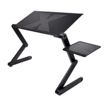 Imagem de Mesa Para Notebook Multifuncional Articulável Sofá Preta T8