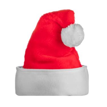 Imagem de Chapéu de Papai Noel luxuoso, Vermelho, tamanho �nico