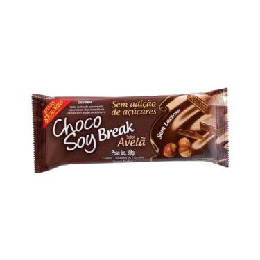 Imagem de Chocolate Wafer Chocosoy Break Avelã Olvebra 38G
