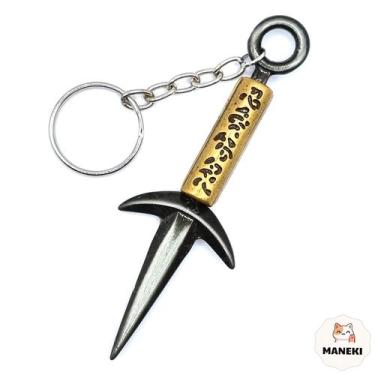 Chaveiro Metal Símbolo Akatsuki Anime Ninja Naruto Geek no Shoptime