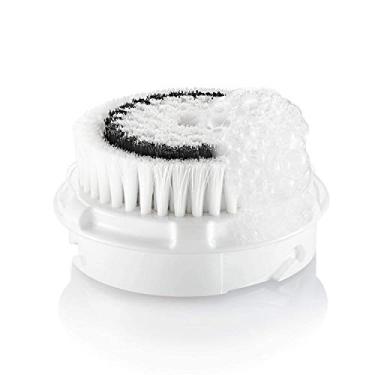 Imagem de Escova de limpeza facial, cabeça de escova de limpeza facial, cabeças de escova facial sensíveis normais, para propensas a acne, entupido, poros aumentados, peles sensíveis aos poros profundos (branco
