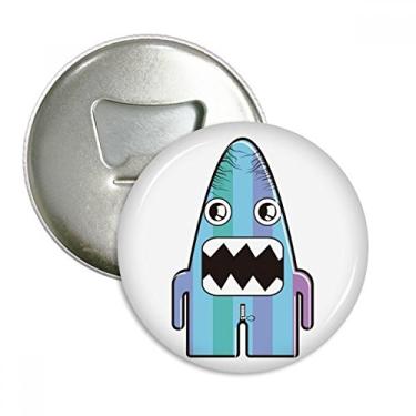 Imagem de Emblema Multifuncional Universe Alien Monster Blue Monster Abridor de Garrafas Ímã de Geladeira