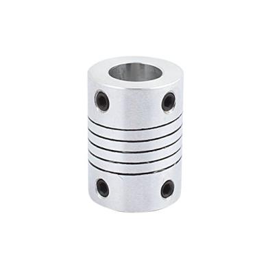 Imagem de (10x10mm) - sourcingmap 10mm to 10mm Shaft Coupling 25mm Length 19mm Diameter Stepper Motor Coupler Aluminium Alloy Joint Connector for 3D Printer CNC Machine DIY Encoder