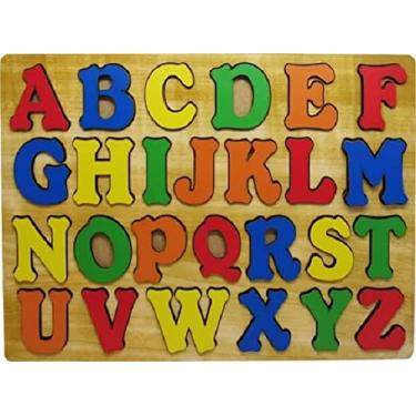 Imagem de Brinquedo Educativo Alfabeto Madeira Mdf