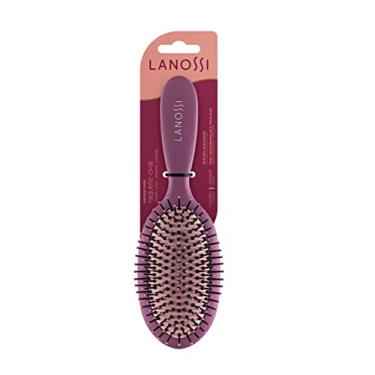 Imagem de Lanossi Beauty & Care Escova De Cabelo Raquete Oval Color Sortida Cores Verde/Roxa Ou Rosa
