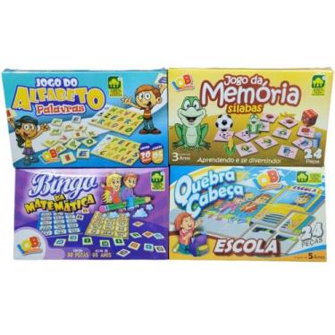 Kit 3 Jogos Princesas Disney Dominó QuebraCabeça e Bingo Toyster