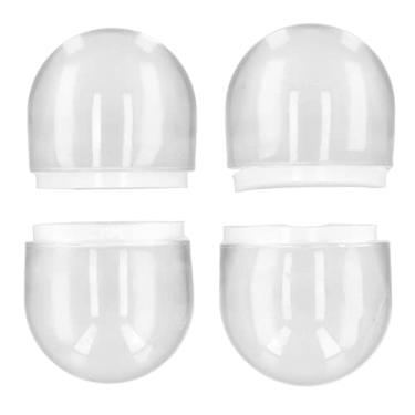 Imagem de 4 Peças De Batente De Porta,Batentes De Porta Para A Parte Inferior Da Porta, Autoadesivo Transparente, Evita Colisão, Protetor De Porta De Piso Acrílico Silencioso, Protetor De Parede De Maçaneta, P