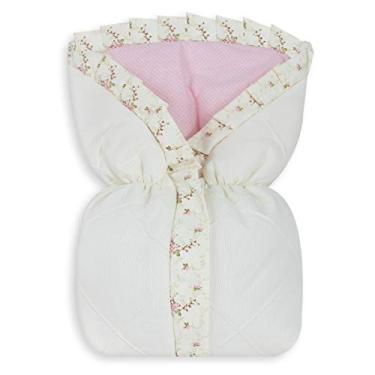 Imagem de Saco de Bebê Nervura Floral 100% Algodão, Laura Baby, Rosa