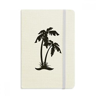 Imagem de Caderno de praia preto com capa dura de tecido oficial da Coconut Tree