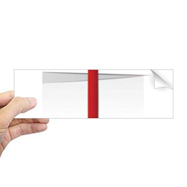 Imagem de DIYthinker Adesivo retangular de origami branco abstrato para janela de notebook