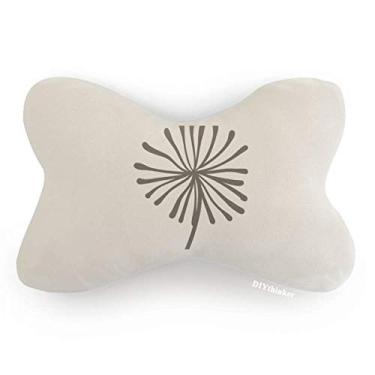Imagem de DIYthinker Almofada de apoio de cabeça para decoração de pescoço com contorno de dente-de-leão