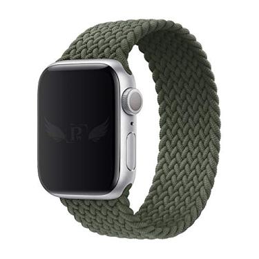 Imagem de Pulseira Trançada Infinito LTIMPORTS, compativel com Apple Watch 46mm Series 11/10, 45mm Series 9/8/7, 44mm Series 6/5/4/SE, 42mm Series 3/2/1 e Apple Watch Ultra 49mm 3/2/1 (Verde - Tamanho [M] (143 até 180mm))