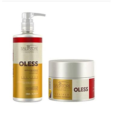 Imagem de Kit Shampoo 480ml e máscara condicionante 250ml OLESS - Hidratação profunda