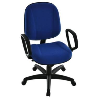 Imagem de Cadeira Diretor Com Braços Linha Classic Azul - Design Office Móveis