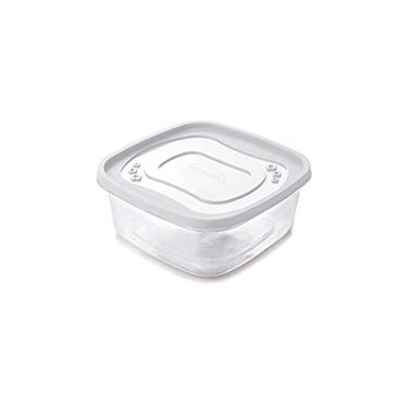 Imagem de Pote Quadrado Plasútil Branco 1.6 L