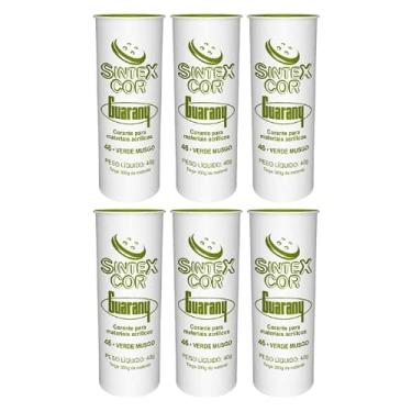 Imagem de Corante Materiais Acrílicos Sintexcor Guarany 6u Verde Musgo