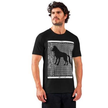 Imagem de Camiseta Acostamento Wolf Travel In23 Preto Masculino