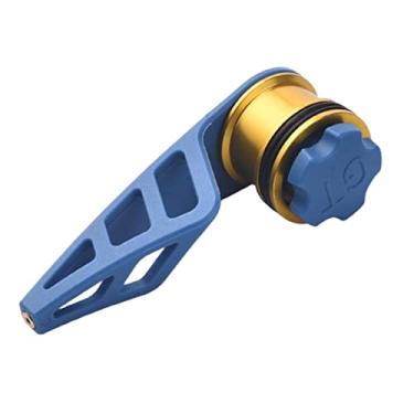 Imagem de MERIGLARE Durable GT Fishing Bobbin Knotter Nó de pesca Ferramenta de amarração Dispositivo de nó Conector de cabo de Acessórios de nó de fio Enrolador de, Azul