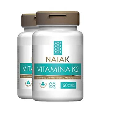 Imagem de Kit 2 Vitamina K2 MK-7 Naiak 60 cápsulas