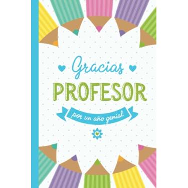 Imagem de Gracias Profesor por un año genial: Cuaderno de notas (A5, rayado) | Regalo original para maestros o profesores | Guardería, preescolar o primaria | Regalos Fin de curso, Dia del maestro