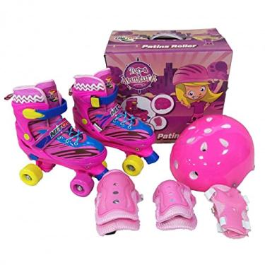 Imagem de Patins Quad Unitoys Ajustável 30/33 Rosa Ref.1464S