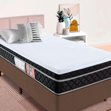 Imagem de Pillow Top Solteiro Espuma Hiper Soft Hipoalergênico 88x188cm BF Colchões