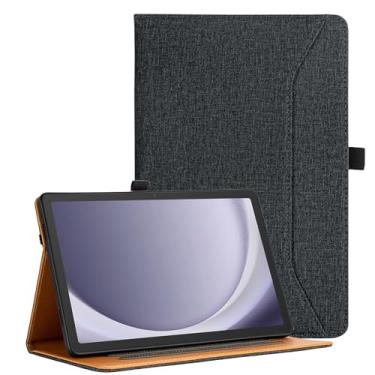 Imagem de Vakarey Capa para Samsung Galaxy Tab A9 Plus, suporte multiângulo para tablet Samsung Tab A9 Plus, 11 polegadas, SM-X210/SM-X216/SM-X218, preta
