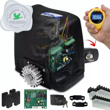 Imagem de Kit Motor Rossi Dz Atto Turbo 3m Crem 4 Control Portão 350kg