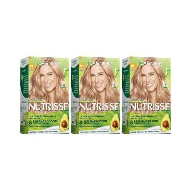 Imagem de Coloraçao Nutrisse 81 Louro Claro Acinzentado-Kit C/3Un