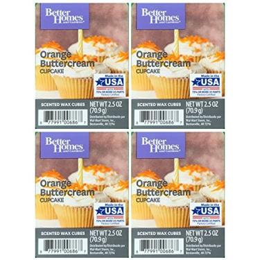 Imagem de Cubos de cera de cupcake de creme de manteiga laranja Better Homes and Gardens – Pacote com 4