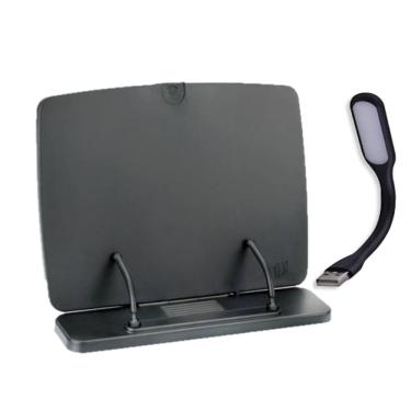 Imagem de Apoio Ajustável Para Leitura E Tablet + Luminária De Led Usb